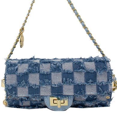 Barrel Denim Handbag