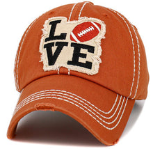 Load image into Gallery viewer, Love Football Baseball Cap