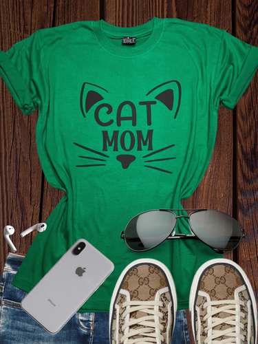 Cat Mom T Shirt