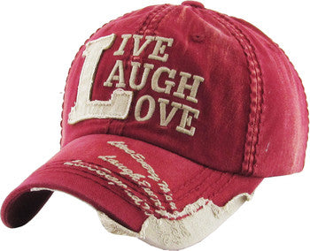 Live Laugh Love Baseball Cap