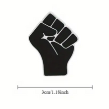 Load image into Gallery viewer, Black Fist Enamel Pin