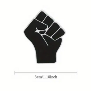Black Fist Enamel Pin