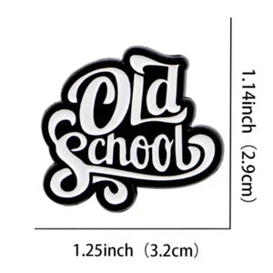 Old School Enamel Pin