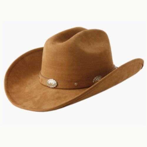 Moldable Faux Suede Cowboy Hat