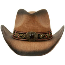 Load image into Gallery viewer, Moldable Straw Cowboy Hat