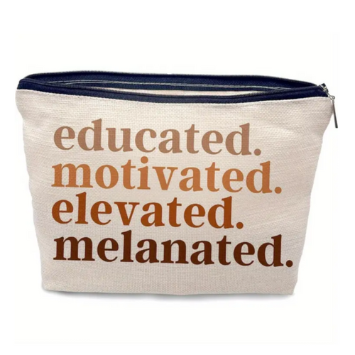 Melanated Cosmetic Pouch