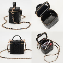 Load image into Gallery viewer, Quilted Mini Vanity Crossbody Bag