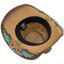 Load image into Gallery viewer, Moldable Straw Cowboy Hat