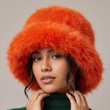 Load image into Gallery viewer, Luxe Plush Faux Fur Bucket Hat