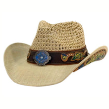 Load image into Gallery viewer, Moldable Straw Cowboy Hat