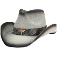 Load image into Gallery viewer, Moldable Straw Cowboy Hat