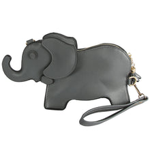 Load image into Gallery viewer, Grey Elephant Wristlet/Crossbody