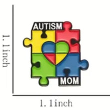 Load image into Gallery viewer, Autism Mom Enamel Pin