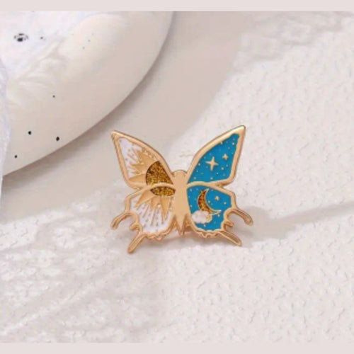 Blue Butterfly Enamel Pin
