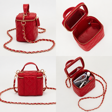 Load image into Gallery viewer, Quilted Mini Vanity Crossbody Bag