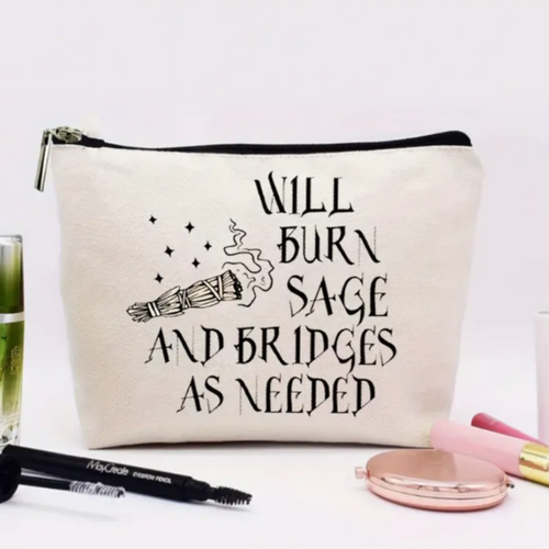 Will Burn Sage & Bridges Cosmetic Pouch