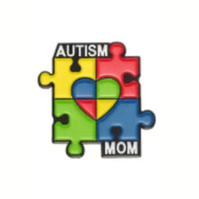 Load image into Gallery viewer, Autism Mom Enamel Pin