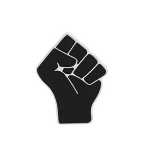 Black Fist Enamel Pin