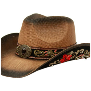 Moldable Straw Cowboy Hat