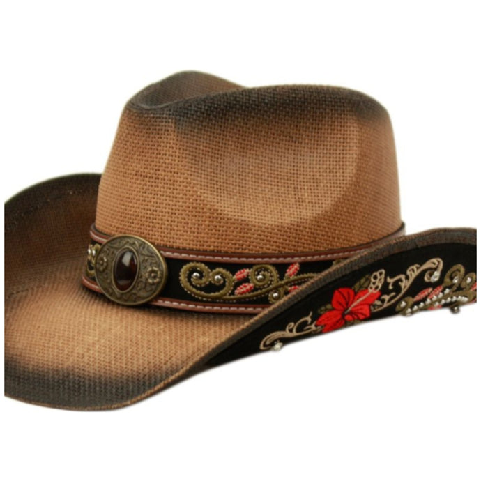 Moldable Straw Cowboy Hat