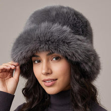 Load image into Gallery viewer, Luxe Plush Faux Fur Bucket Hat