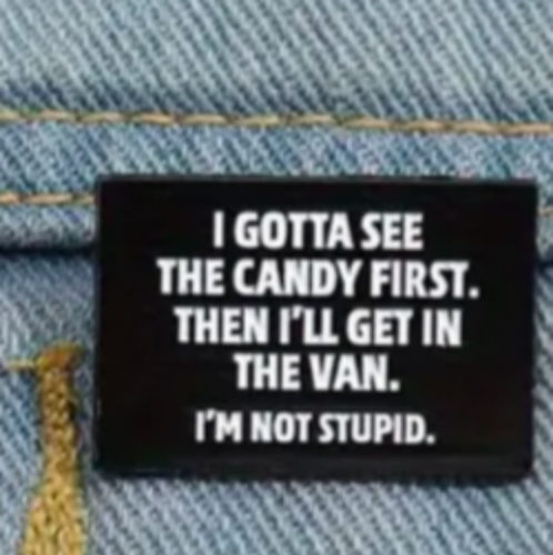 Gotta See the Candy First Enamel Pin