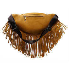 Load image into Gallery viewer, Mustard Fringe Fanny