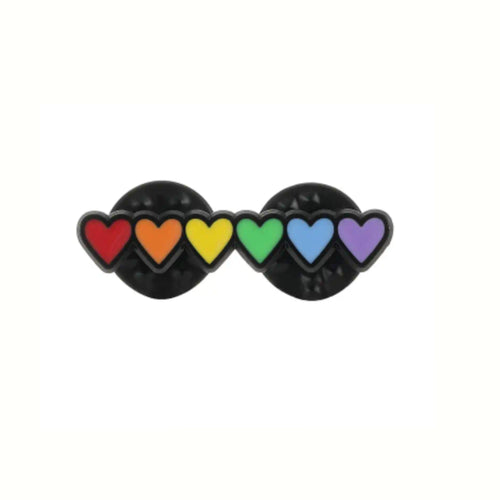 Rainbow Hearts Enamel Pin