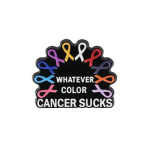 Whatever Color Cancer Sucks Enamel Pin