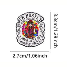 Load image into Gallery viewer, Mostly Peace Love and Light Enamel Pin