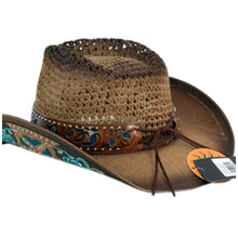 Load image into Gallery viewer, Moldable Straw Cowboy Hat