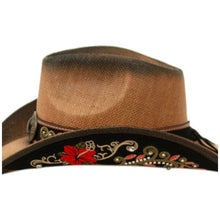 Load image into Gallery viewer, Moldable Straw Cowboy Hat