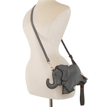 Load image into Gallery viewer, Grey Elephant Wristlet/Crossbody