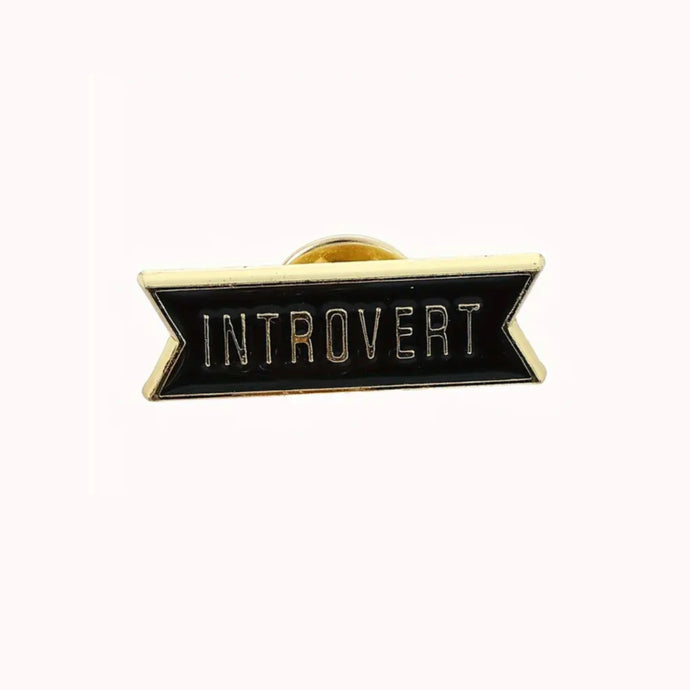 Introvert Enamel Pin