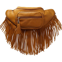 Load image into Gallery viewer, Mustard Fringe Fanny