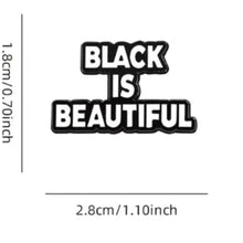 Load image into Gallery viewer, Black is Beautiful Enamel Pin