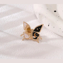 Load image into Gallery viewer, Black Butterfly Enamel Pin