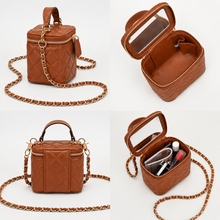 Load image into Gallery viewer, Quilted Mini Vanity Crossbody Bag