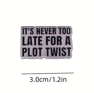 Plot Twist Enamel Pin