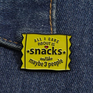 All I Care About Enamel Pin