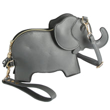 Load image into Gallery viewer, Grey Elephant Wristlet/Crossbody
