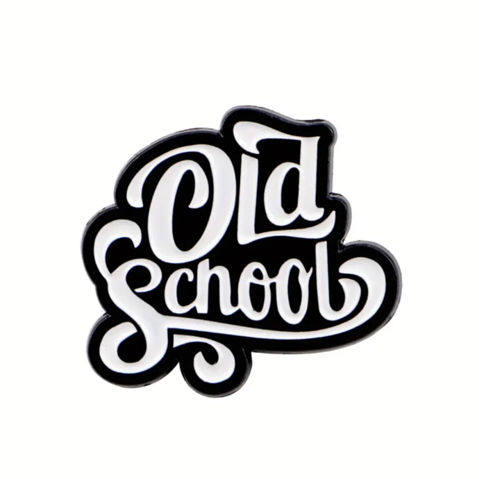Old School Enamel Pin