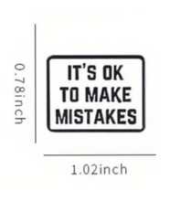 Load image into Gallery viewer, It&#39;s Ok to Make Mistakes Enamel Pin
