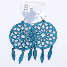 Load image into Gallery viewer, Dream Catcher Wood Earrings
