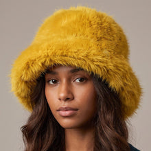 Load image into Gallery viewer, Luxe Plush Faux Fur Bucket Hat