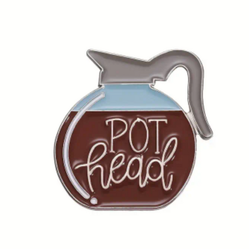Pot Head Enamel Pin