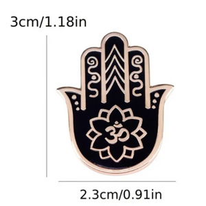 Hamsa Enamel Pin