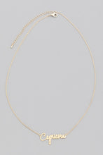 Load image into Gallery viewer, Capricorn Zodiac Necklace