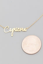 Load image into Gallery viewer, Capricorn Zodiac Necklace