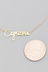 Capricorn Zodiac Necklace